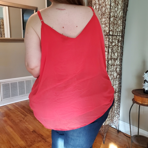 Torrid Coral Adjustable Strap Tank Top Size 5X - Picture 6 of 9